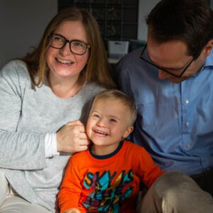 Randi Ødegaard med familie